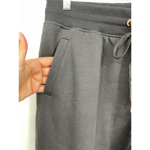 Bebe Womens Black Jogger Sweatpants Fleece Activewear Pants Rhinestones NEW 1X - Picture 5 of 11